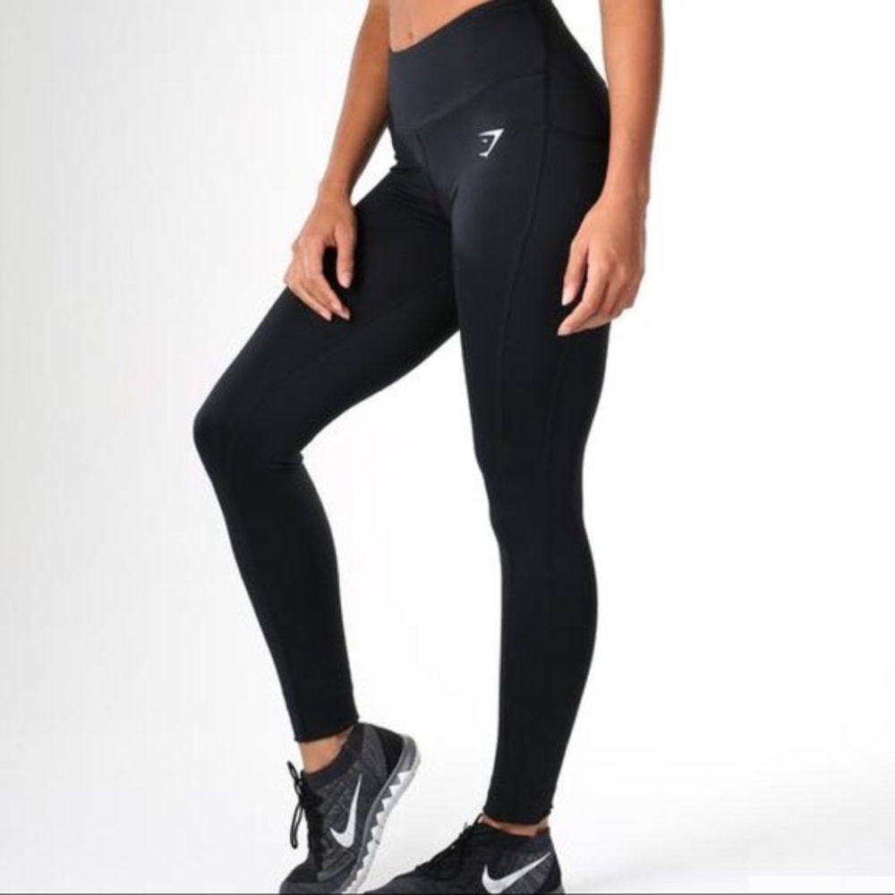 GYMSHARK DRY SCULPTURE BLACK LEGGINGS